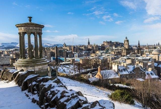 Calton Hill winter view